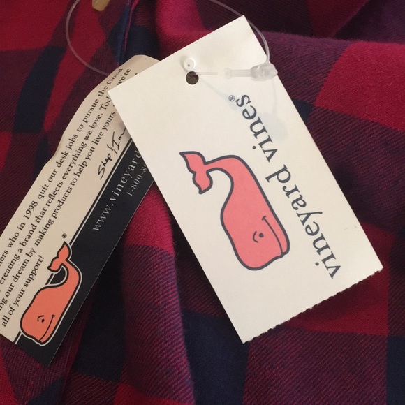 Vineyard vines flannel‎ shirt. NWT - Picture 2 of 2